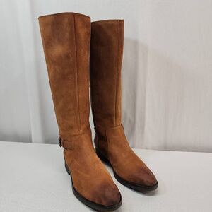Sebago Size 9 M Nashoba High Boot Brown Leather Waterproof Knee High Riding Boot